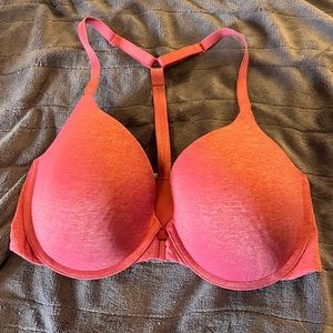 Pink t back bra